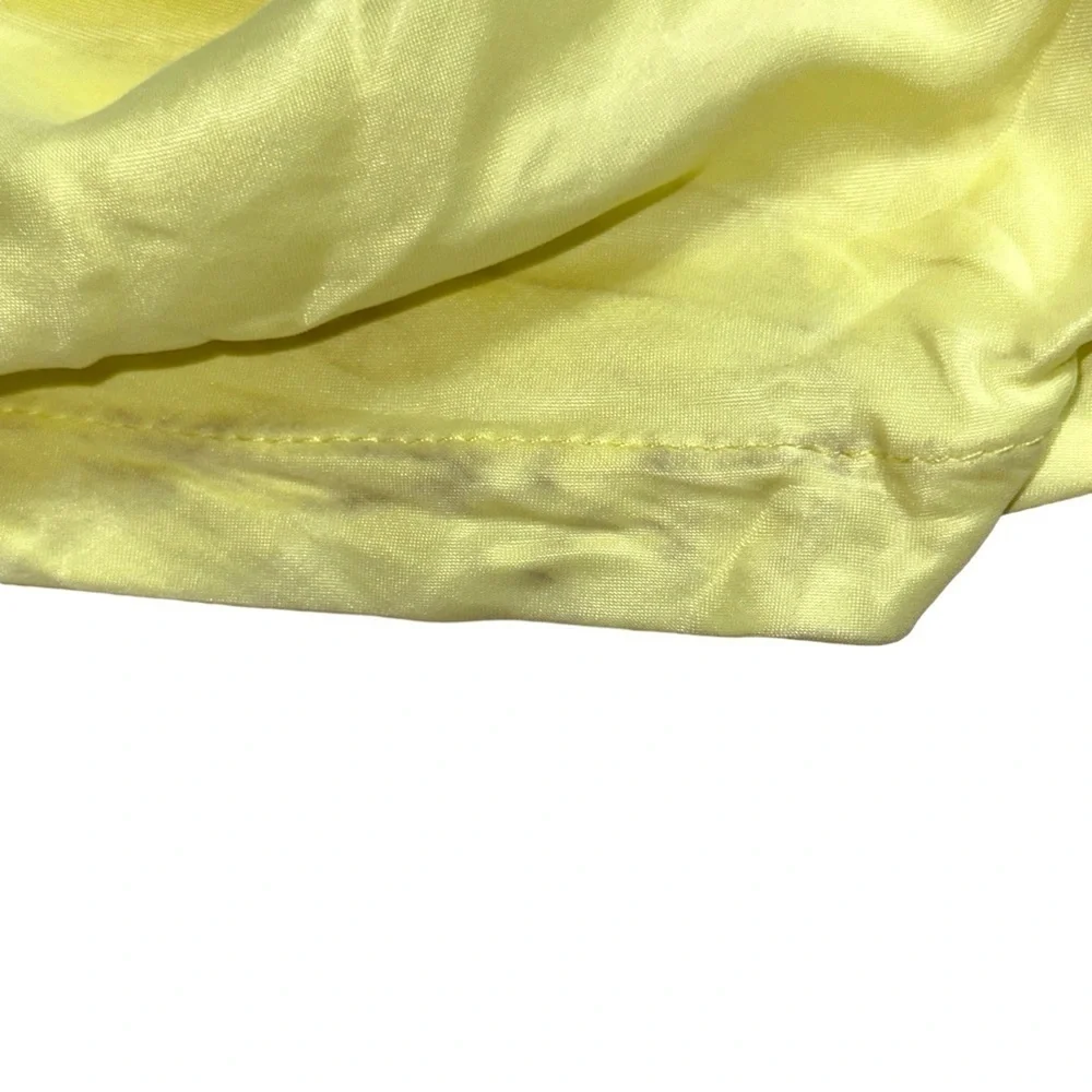 For Love & Lemons Yellow Ruched Rana Mini Dress US S - Picture 7 of 12